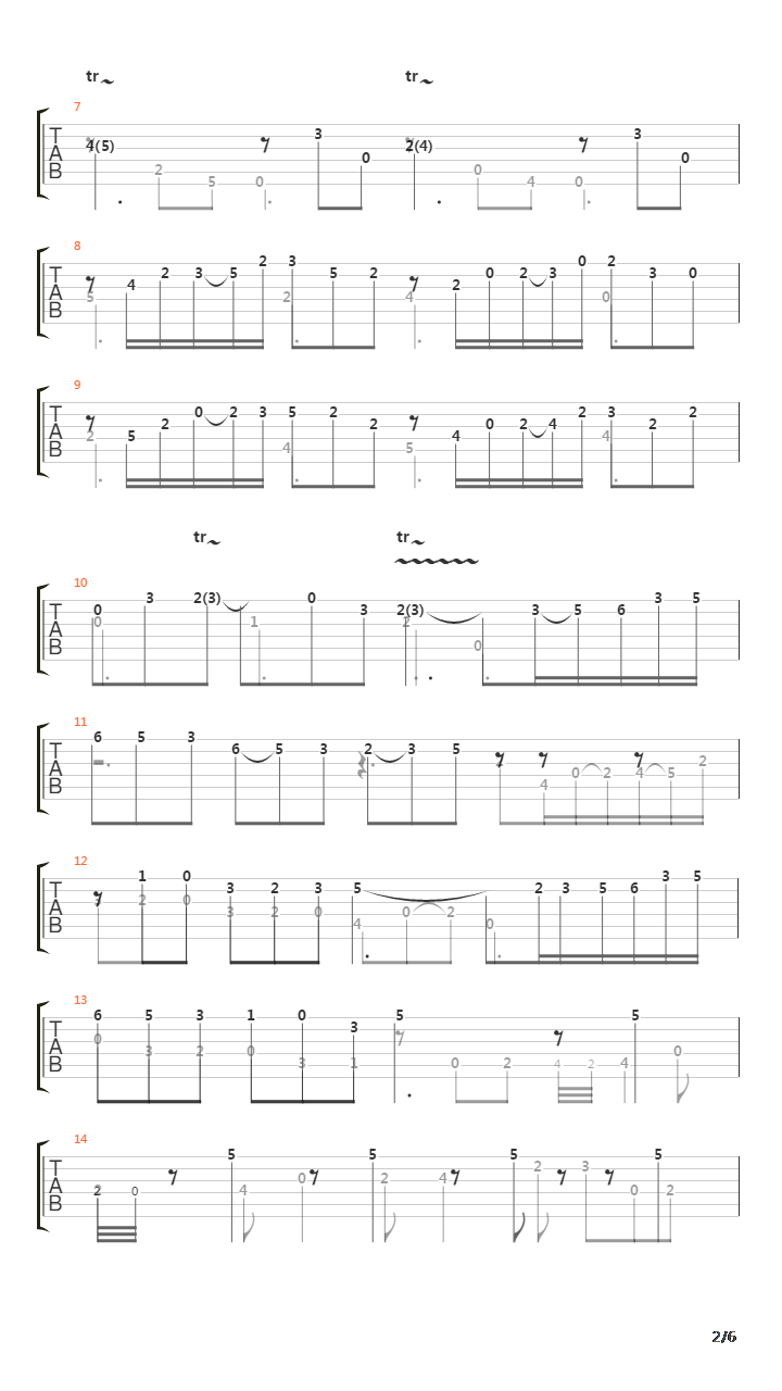 Sonata In G (L387)吉他谱