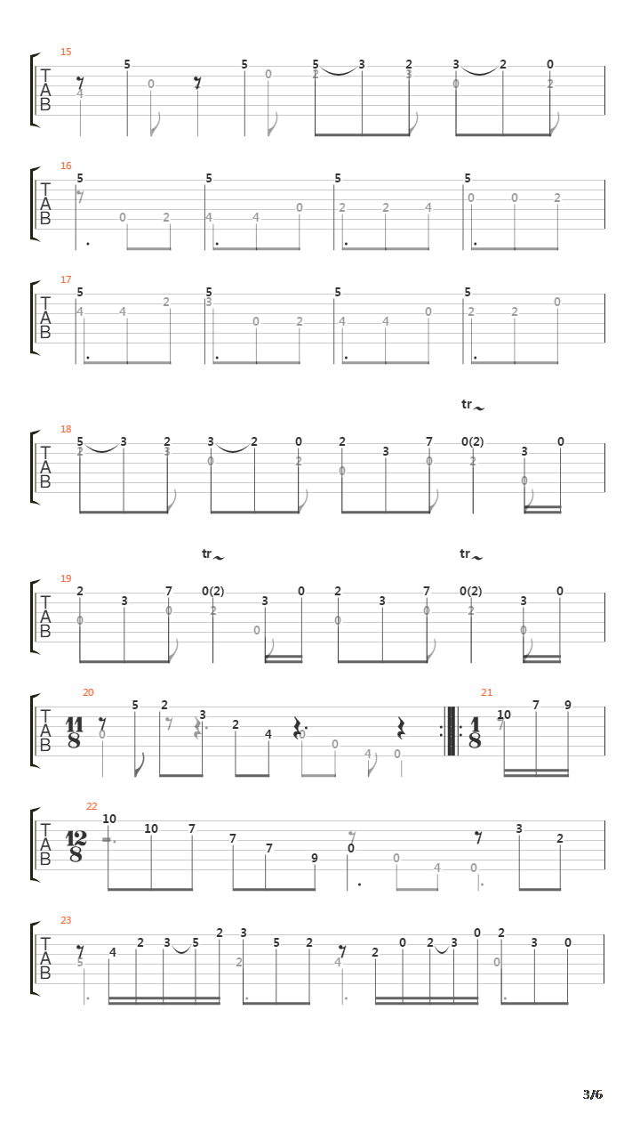 Sonata In G (L387)吉他谱