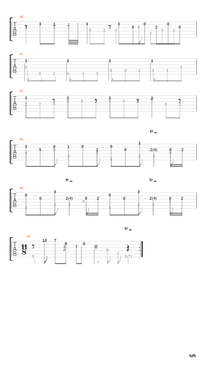 Sonata In G (L387)吉他谱