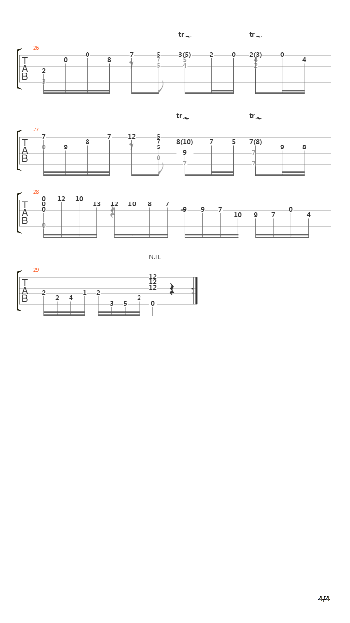 Sonata In E Minor K11吉他谱