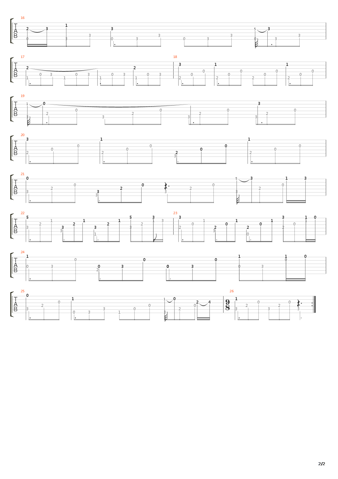 Sonata In C K95 L358吉他谱