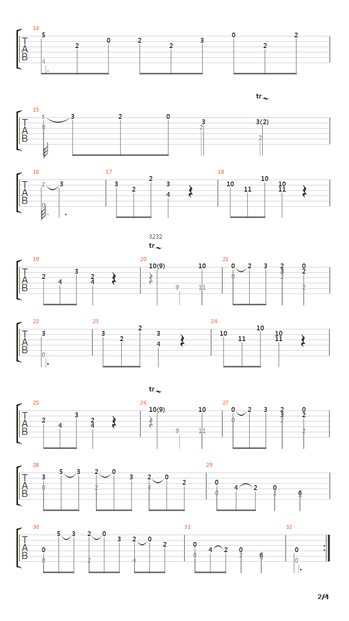 Sonanta in G吉他谱