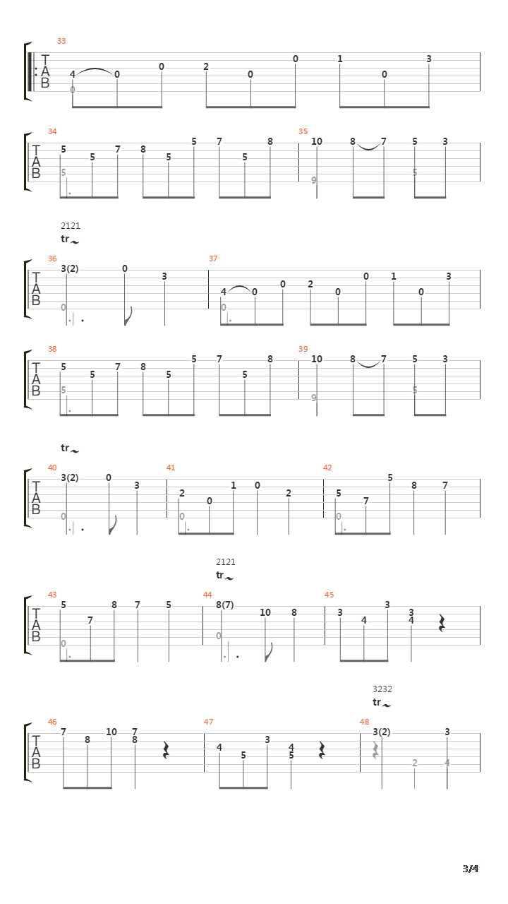 Sonanta in G吉他谱