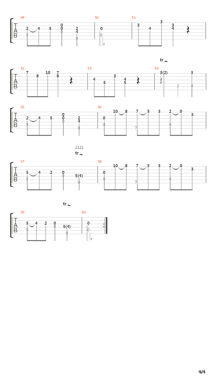 Sonanta in G吉他谱