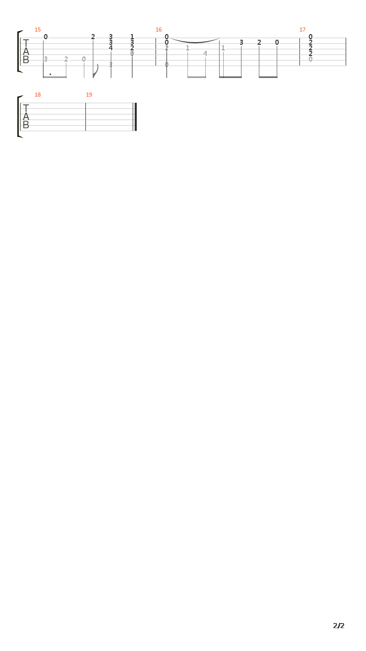 Prelude 2吉他谱