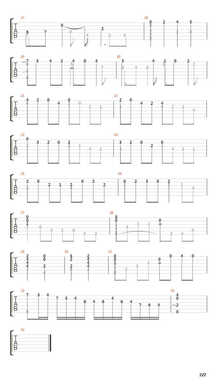 Prelude 164吉他谱