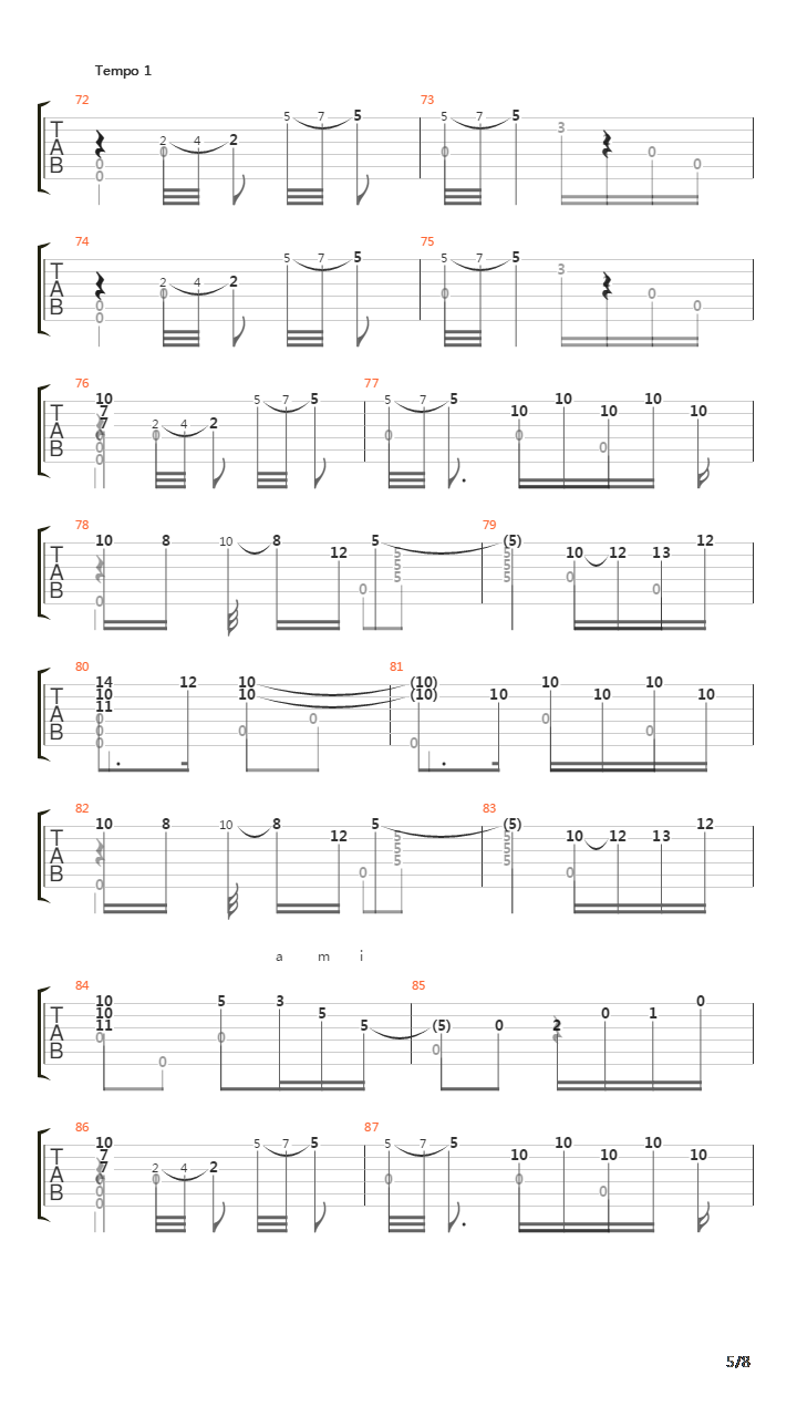 Danza Espanolas No 8 Asturiana吉他谱