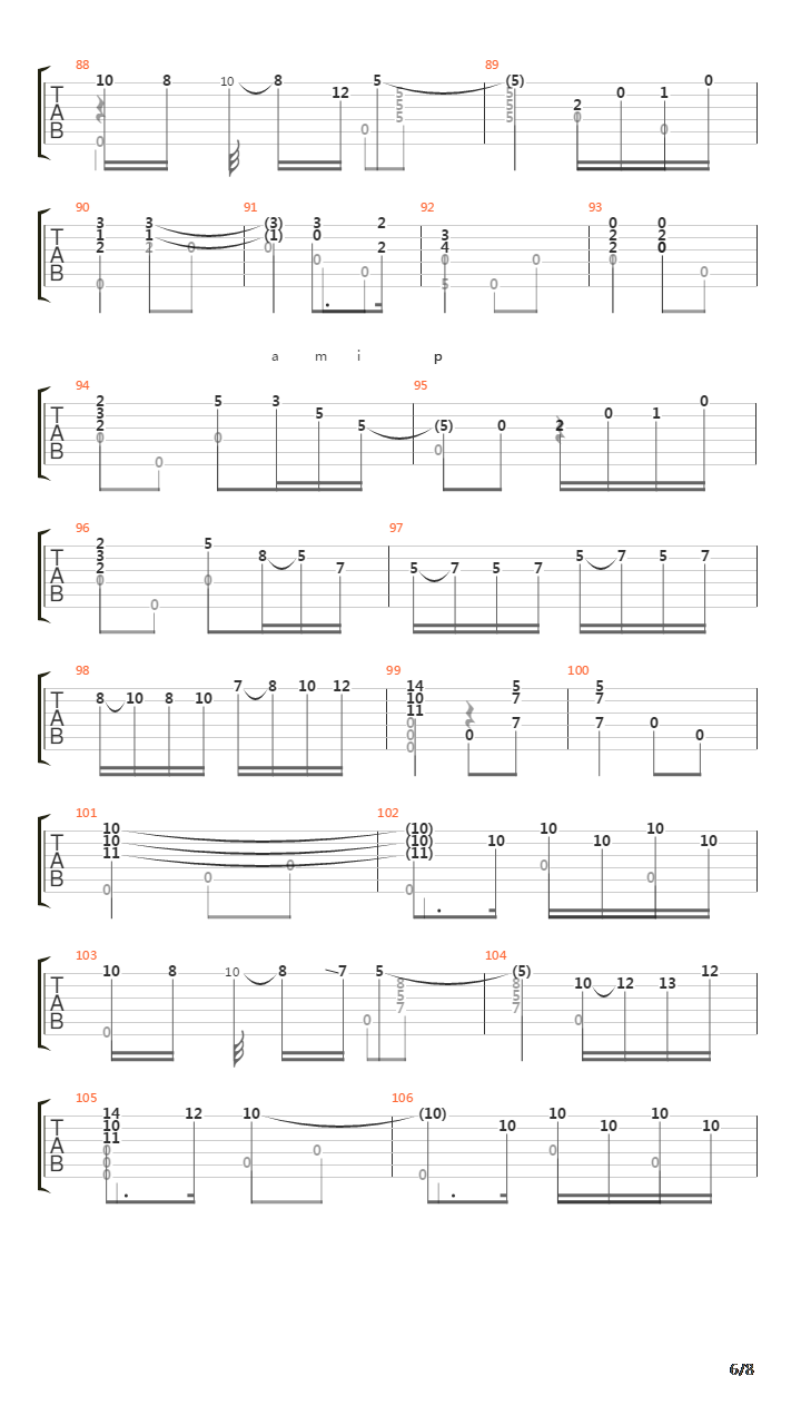 Danza Espanolas No 8 Asturiana吉他谱