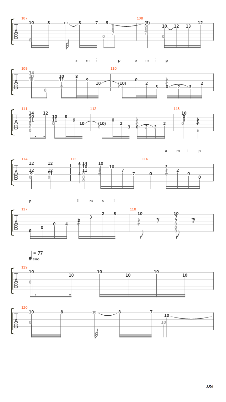 Danza Espanolas No 8 Asturiana吉他谱