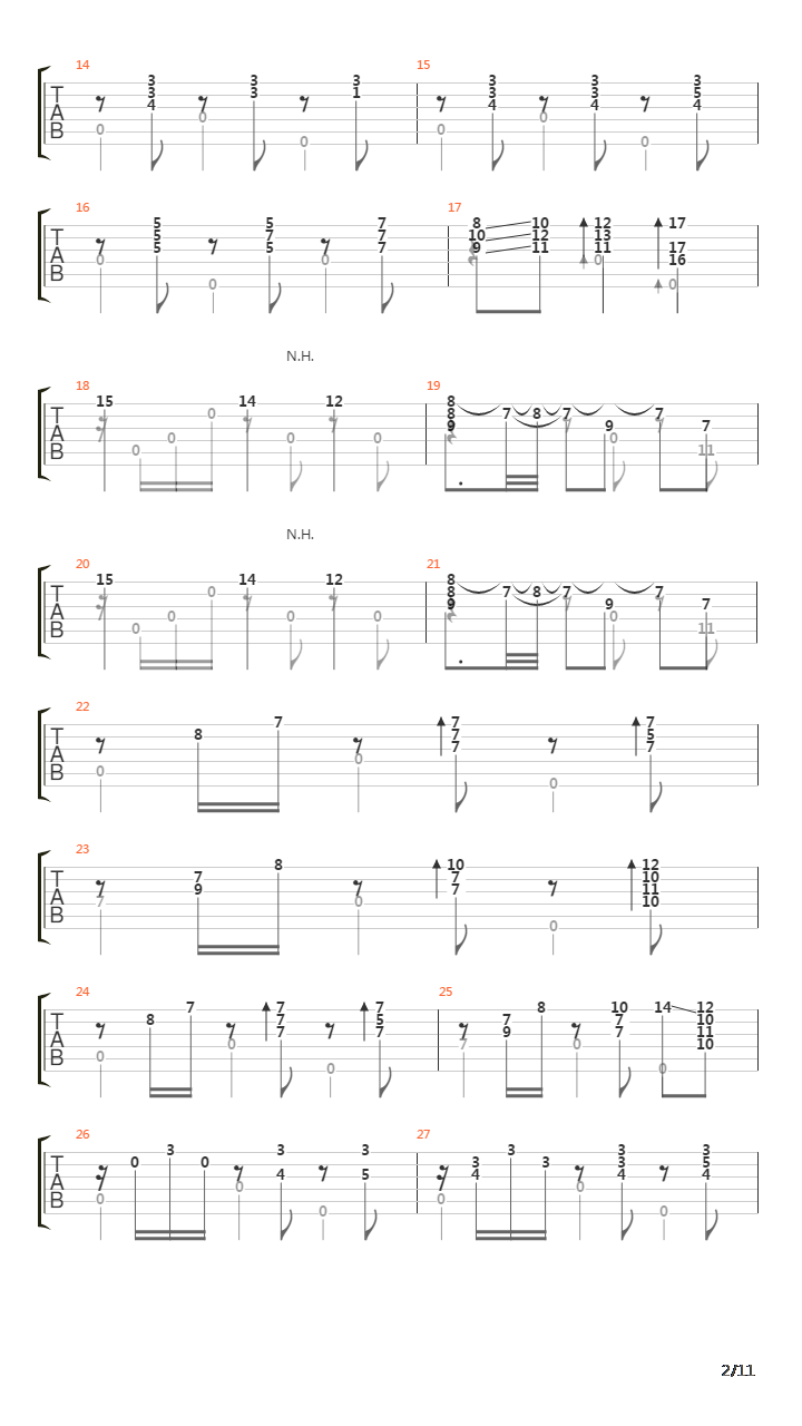 Spanish Dance No 7 Valenciana吉他谱