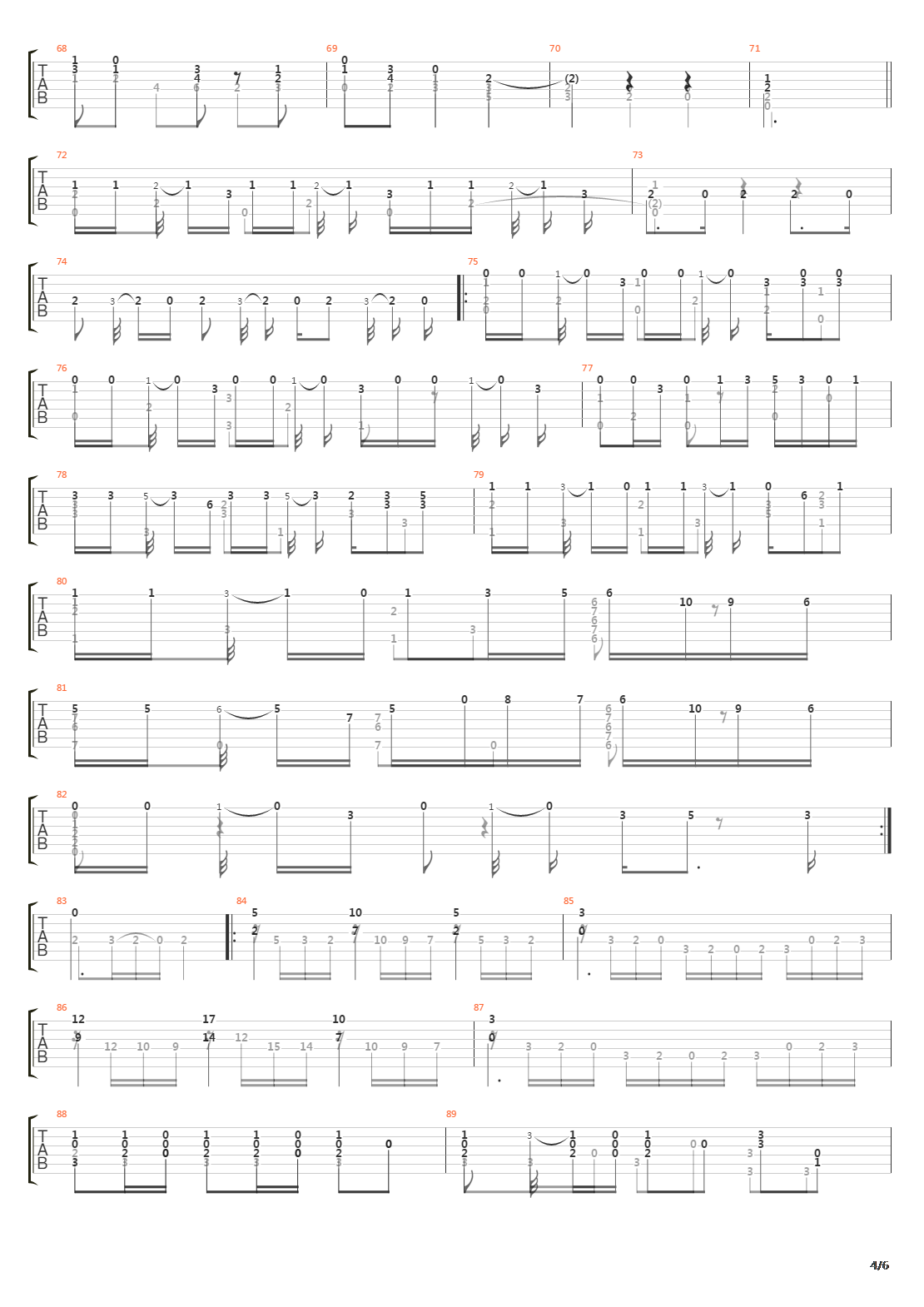 Spanish Dance No 11 Zambra吉他谱