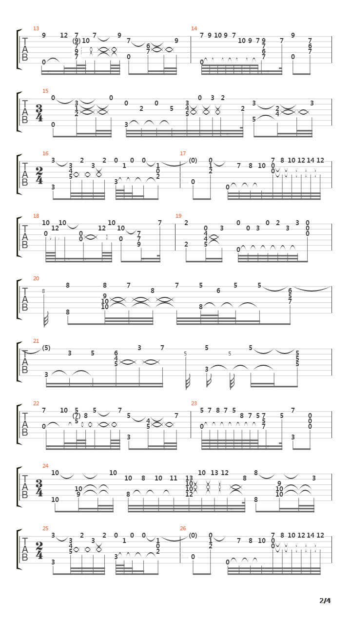 Gnossienne 5吉他谱