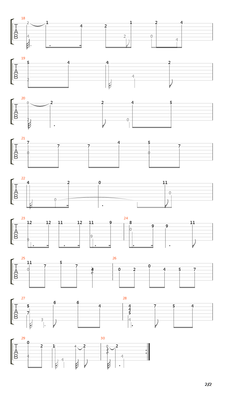 Sonata In Cm (4 Sarabande)吉他谱