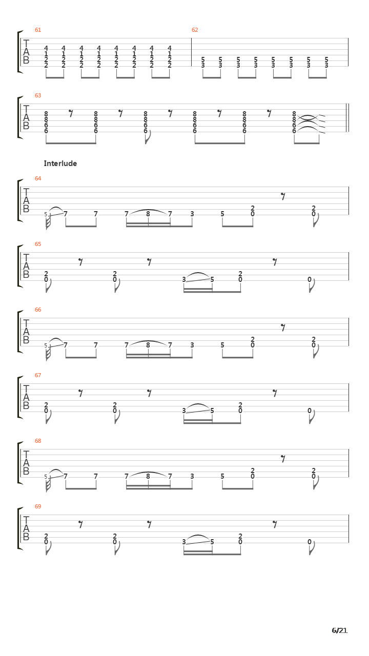 Hell And Back吉他谱