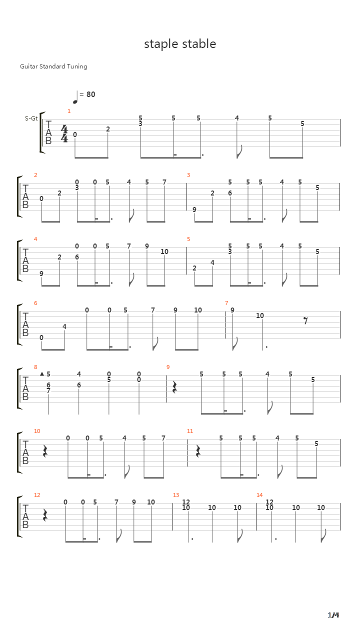 化物语 - Staple Stable吉他谱