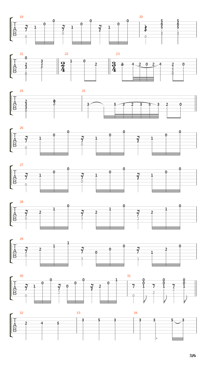 Siete Piezas De Album V Ay Malaguena吉他谱