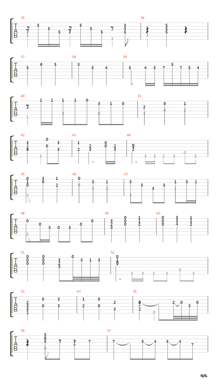 Siete Piezas De Album V Ay Malaguena吉他谱