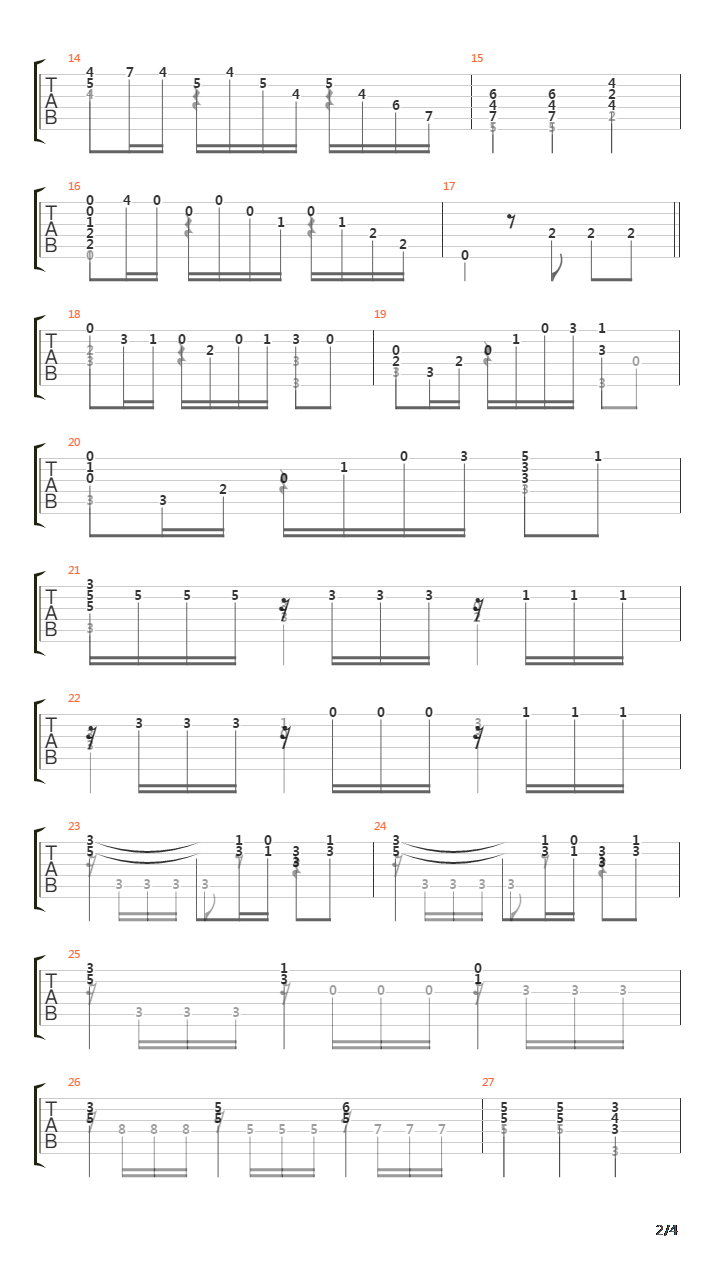 Siete Piezas De Album VII Bolero Menorquin吉他谱