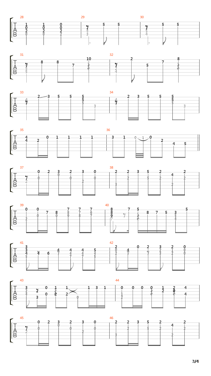 Siete Piezas De Album VII Bolero Menorquin吉他谱