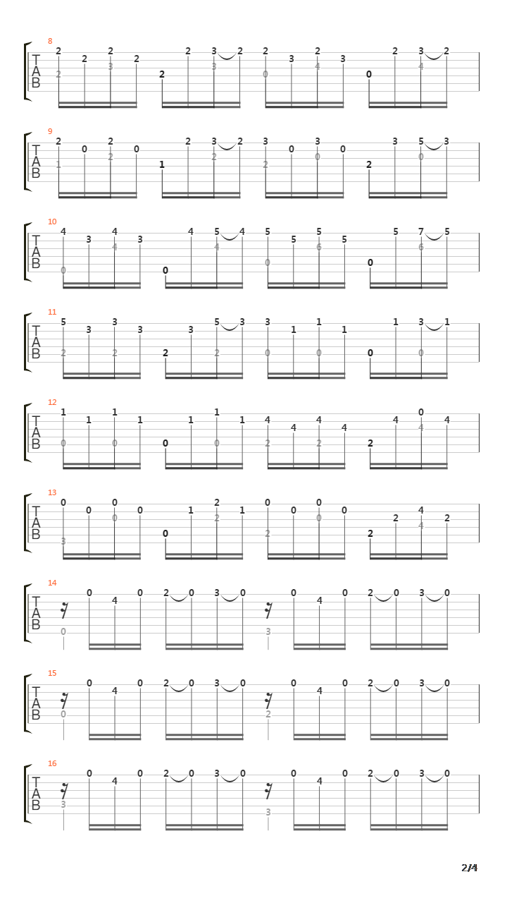 Opus 114 No 23吉他谱