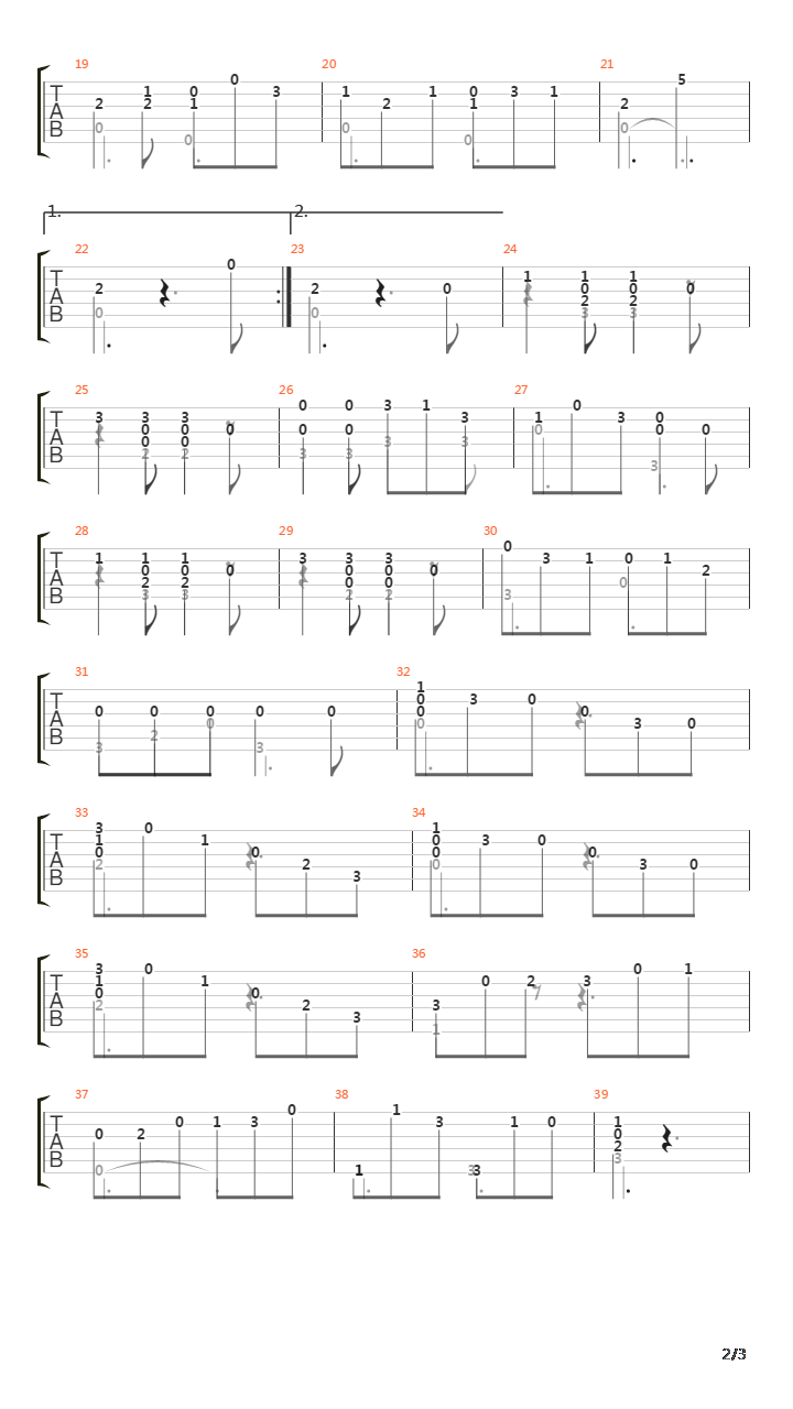 Opus 121 No 15 Siciliana吉他谱