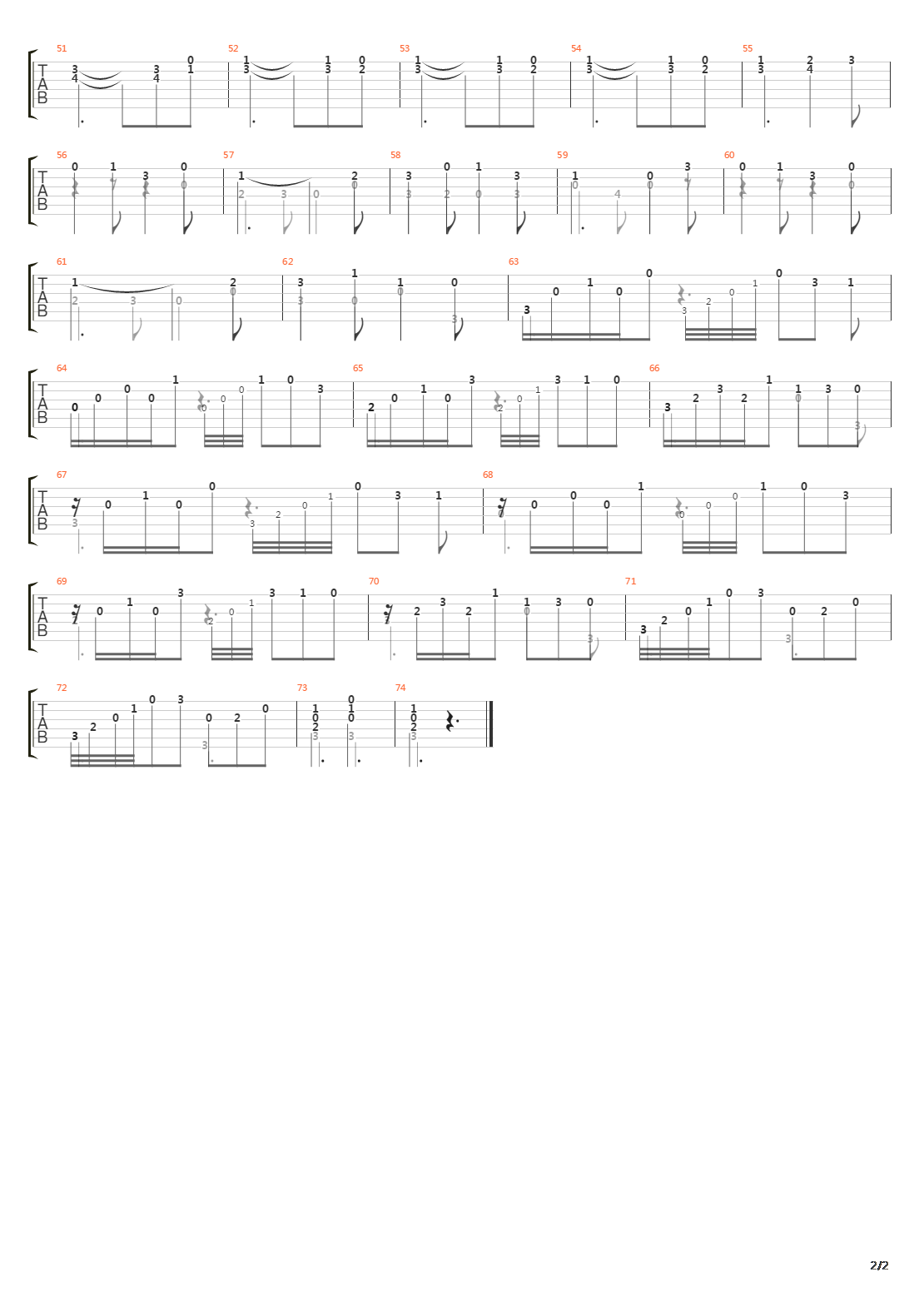 Opus 211 No 13吉他谱