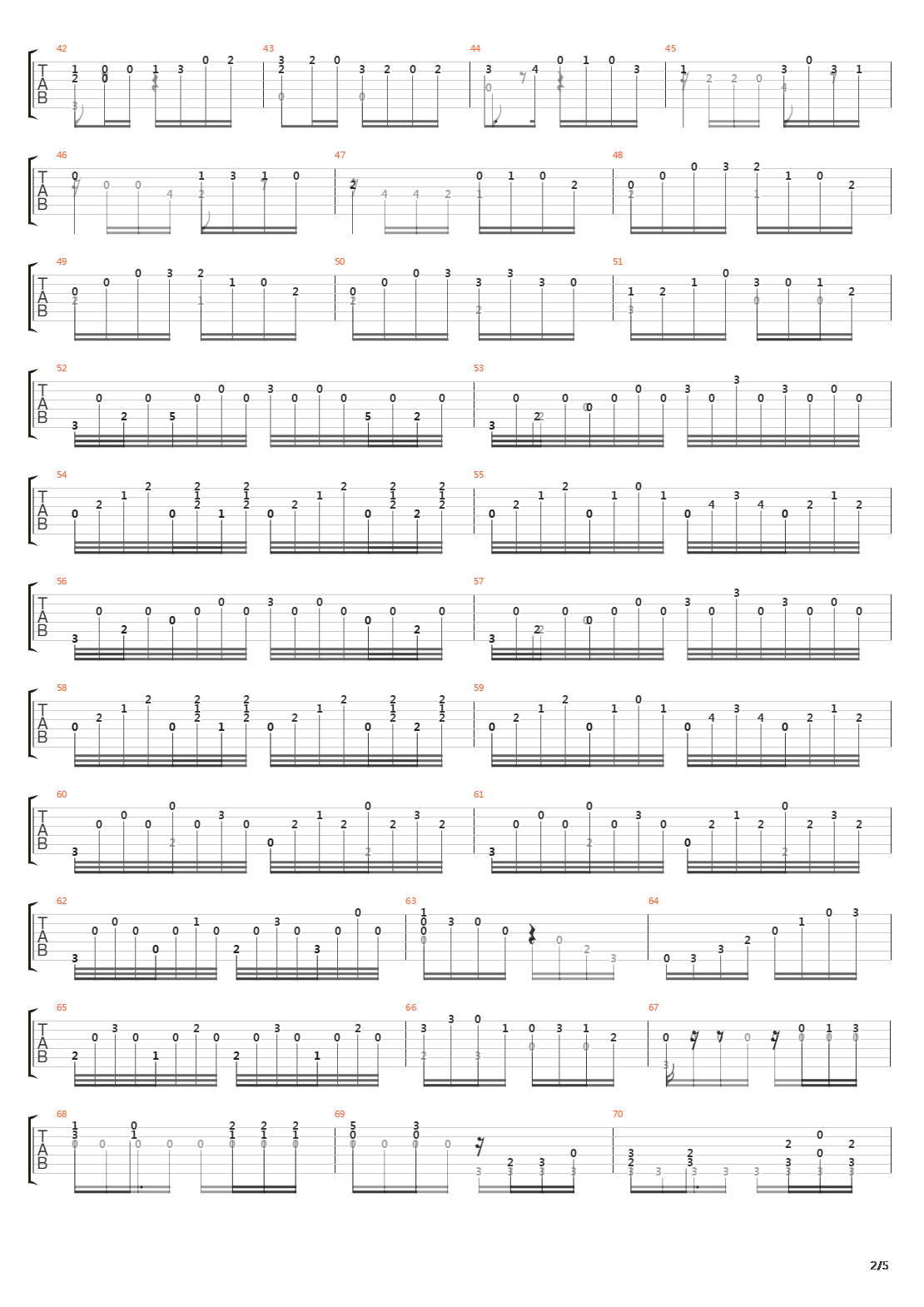 Opus 211 No 18吉他谱