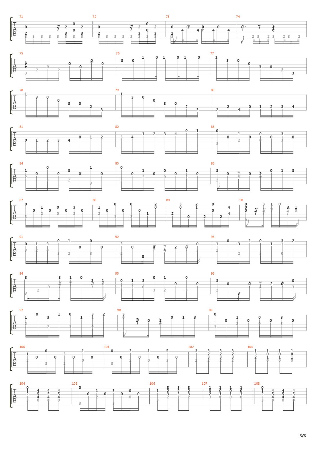 Opus 211 No 18吉他谱