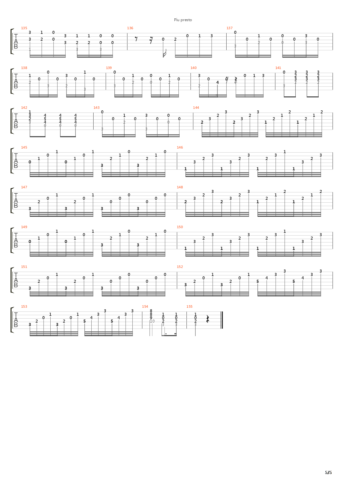 Opus 211 No 18吉他谱