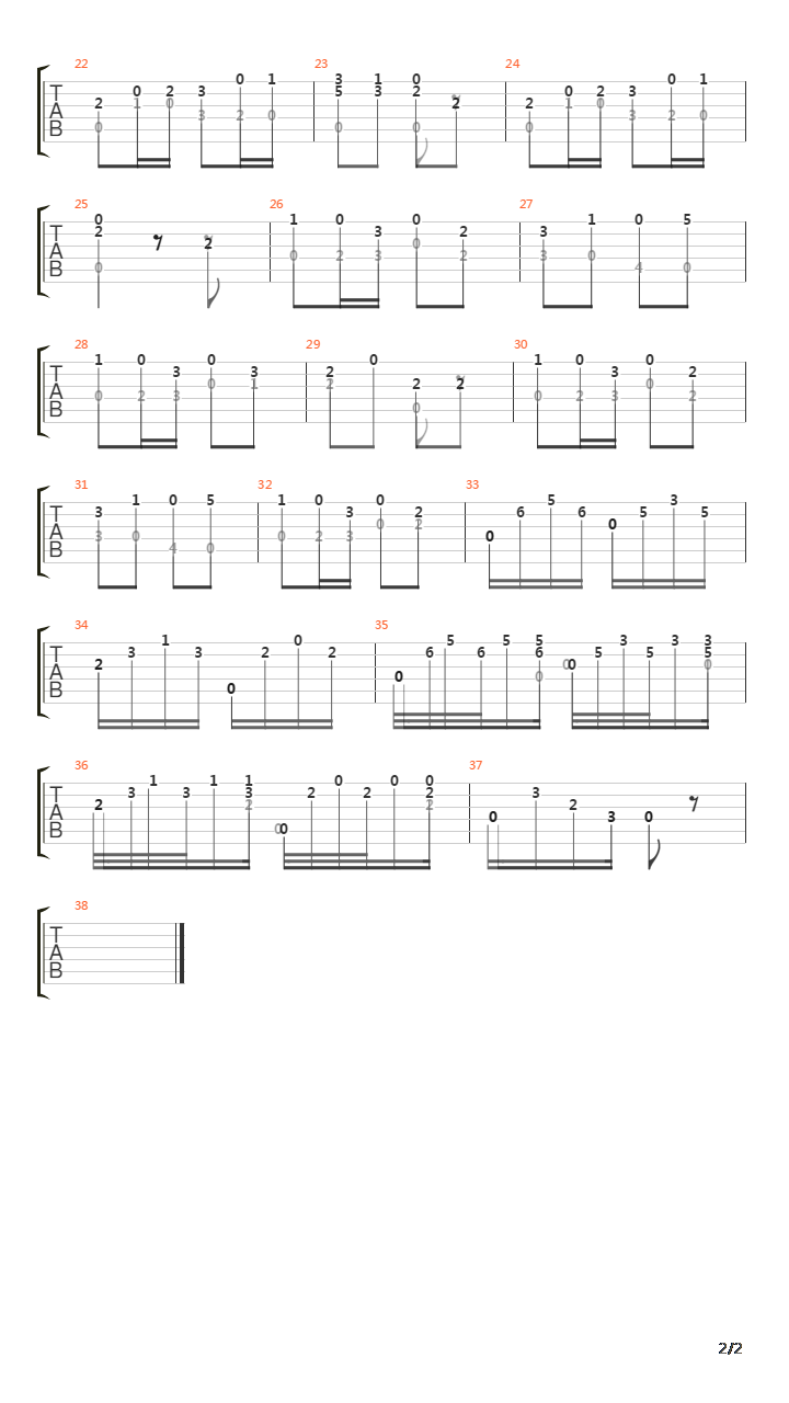 Opus 241 No 14 Andantino Grazioso吉他谱