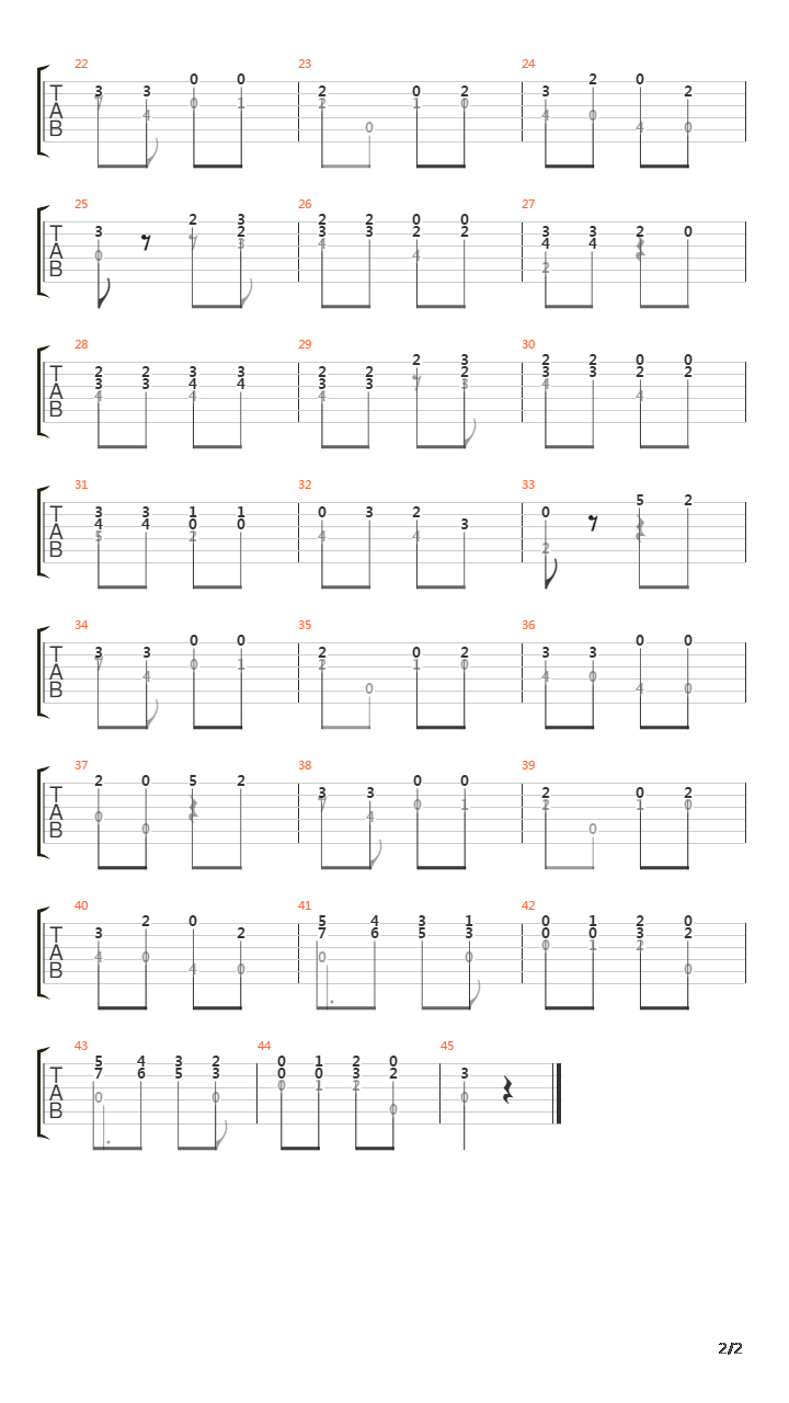 Opus 333 No 13吉他谱