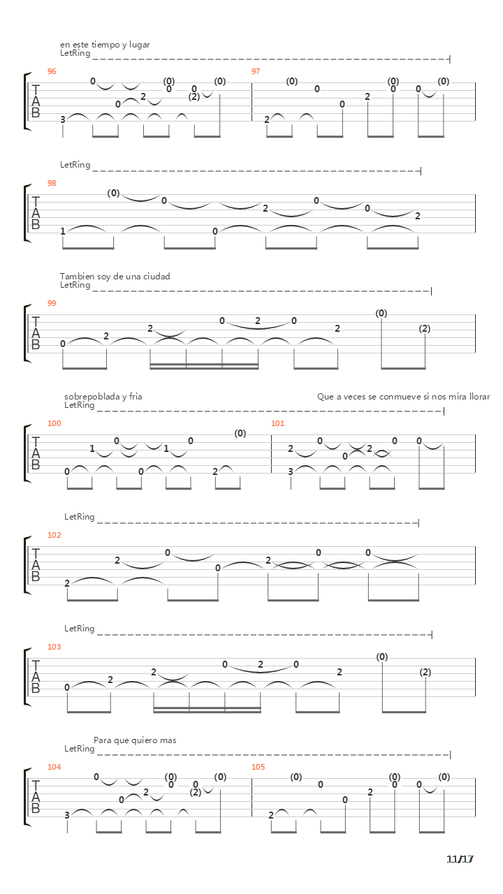 Ciudades Perdidas吉他谱