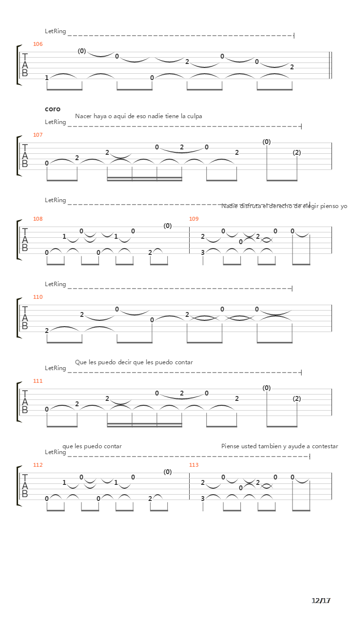 Ciudades Perdidas吉他谱