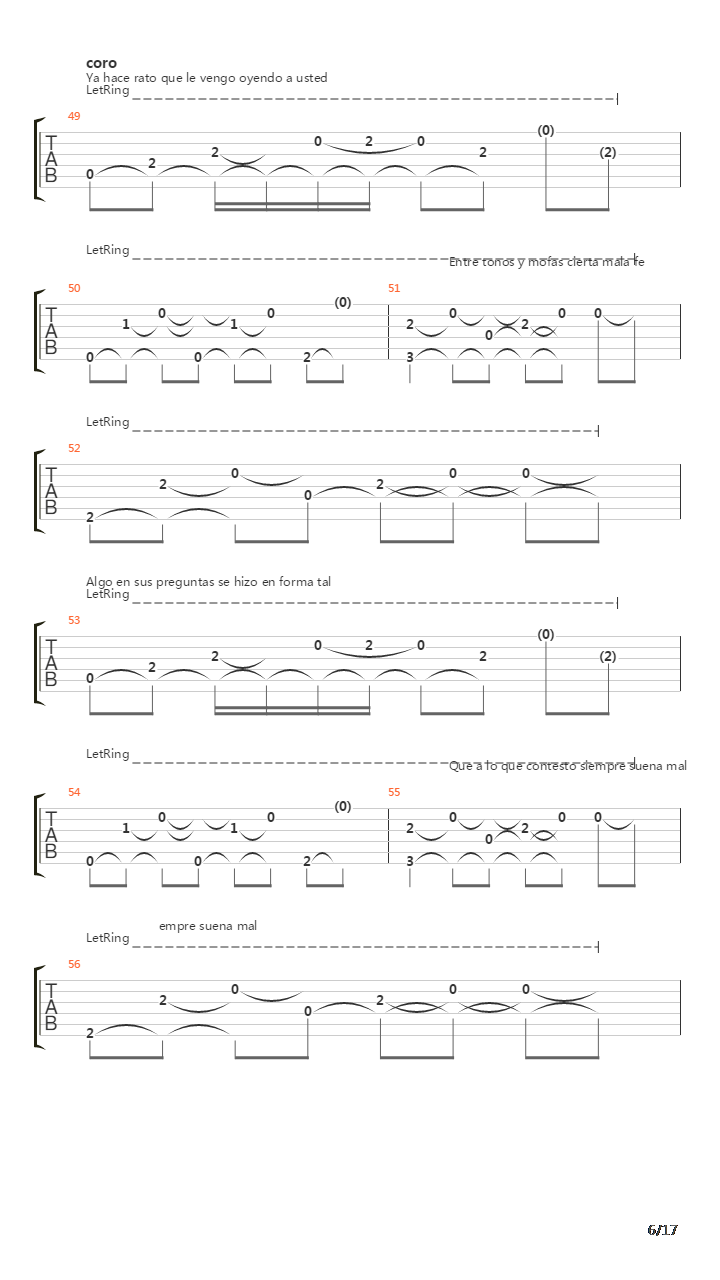 Ciudades Perdidas吉他谱