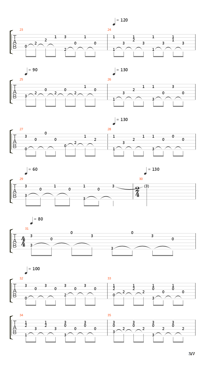 De Las Tardes吉他谱