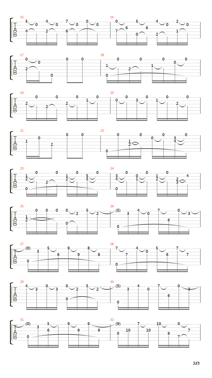 Op 60 N 23 Etude Andantino In A Tweny Five Progressive Studies吉他谱