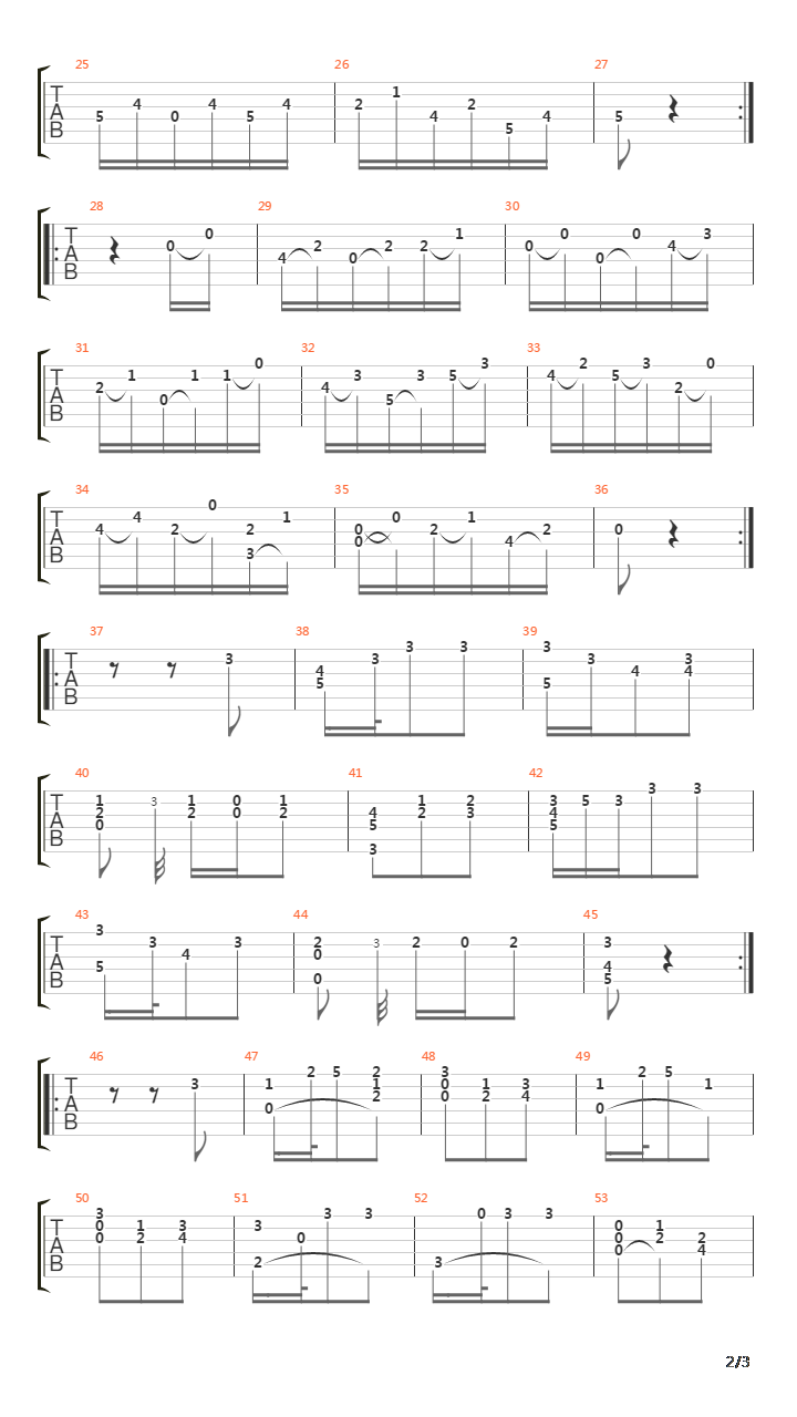 Opus 1 N 2 Valse Allegretto In G 6 Divertimenti吉他谱