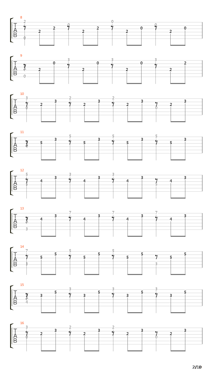 Opus 6 No 11 in E minor吉他谱