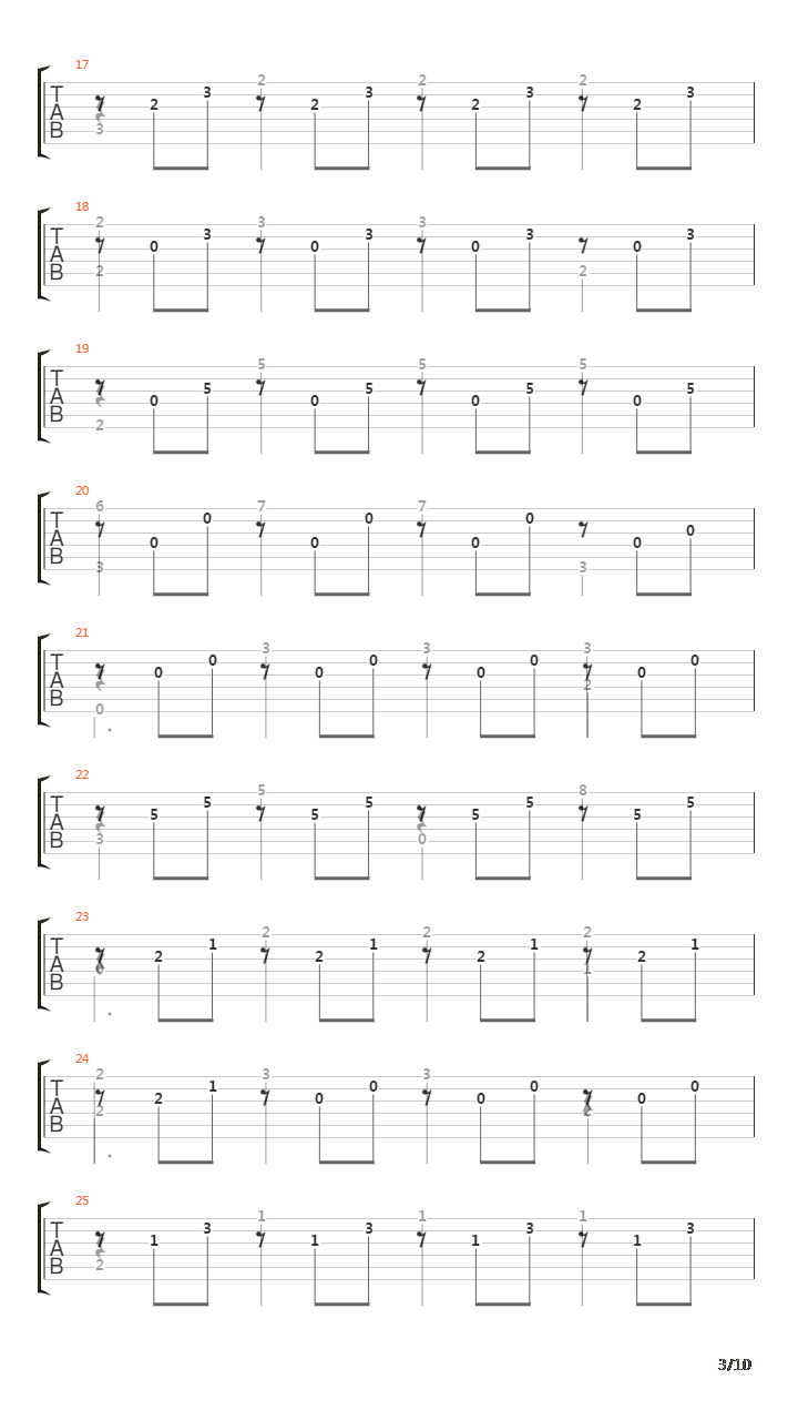 Opus 6 No 11 in E minor吉他谱