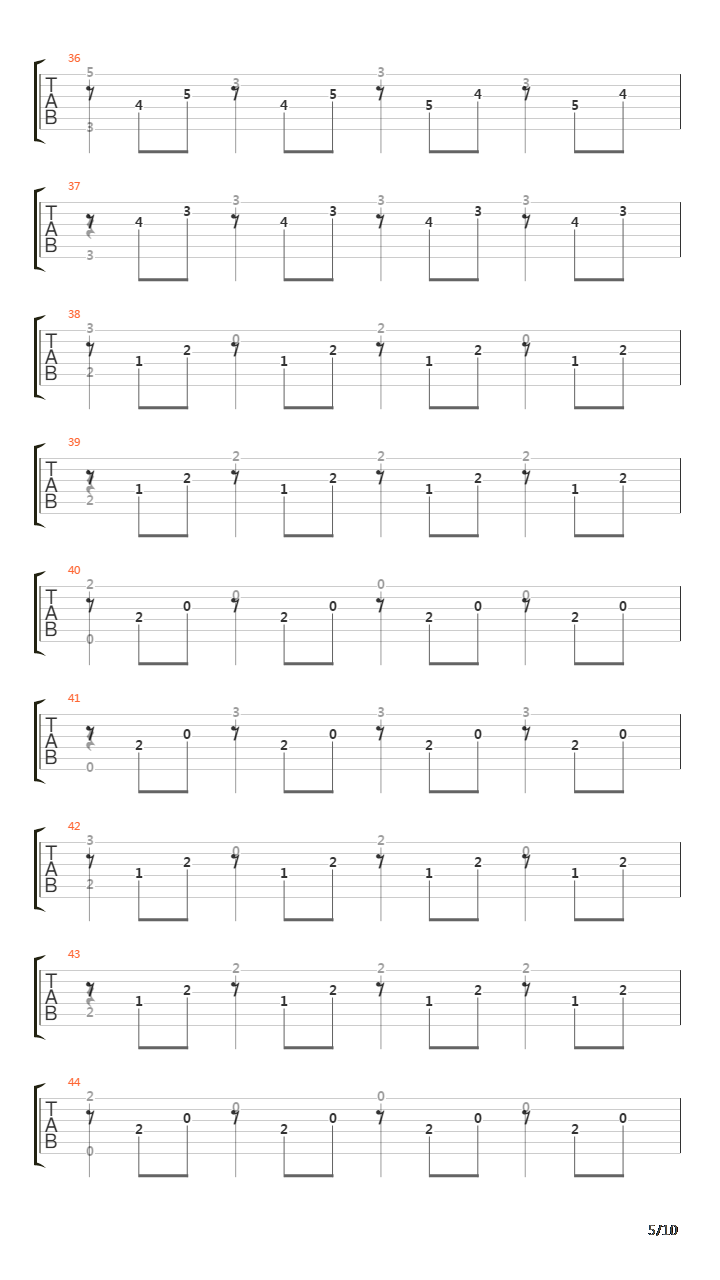 Opus 6 No 11 in E minor吉他谱