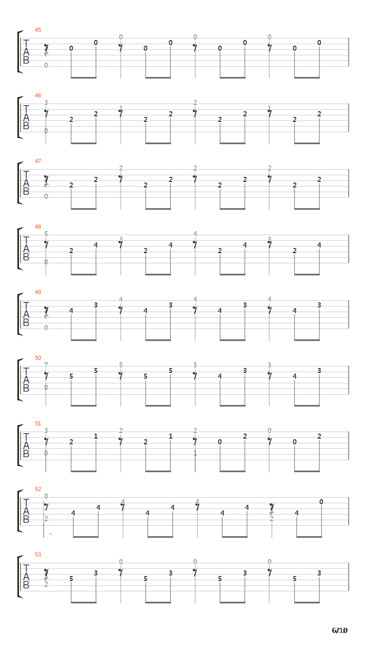 Opus 6 No 11 in E minor吉他谱