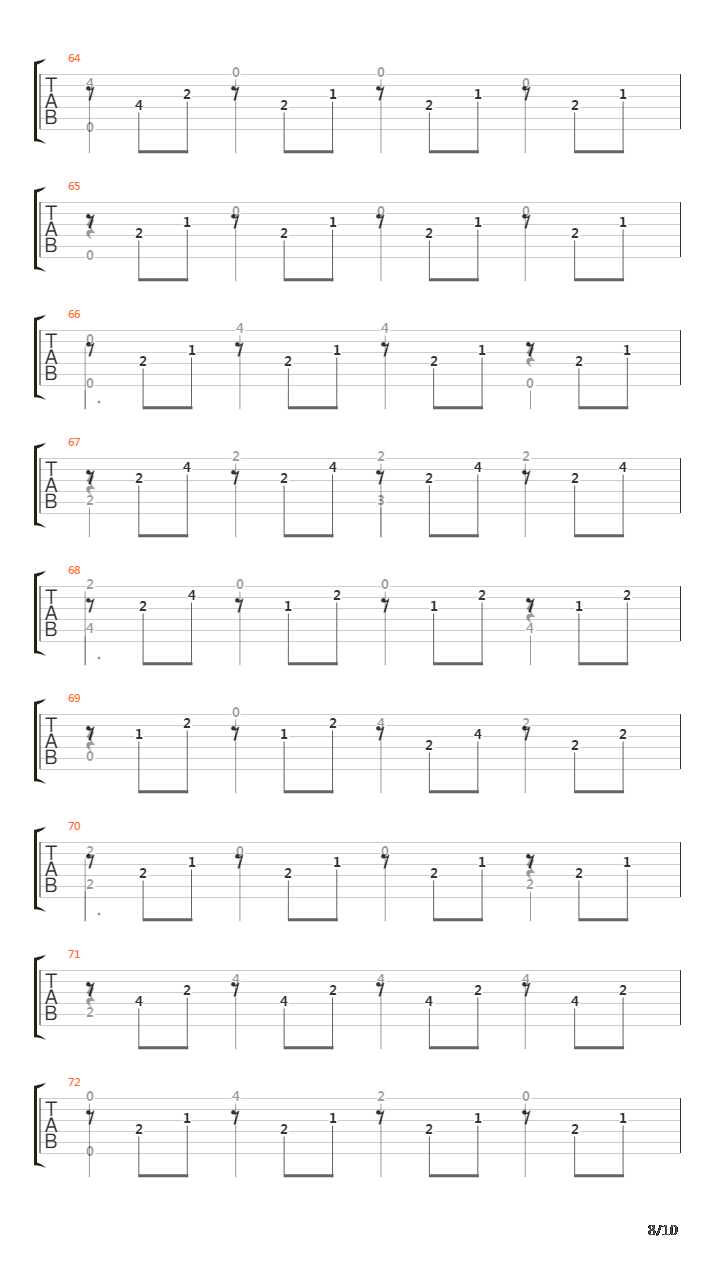 Opus 6 No 11 in E minor吉他谱