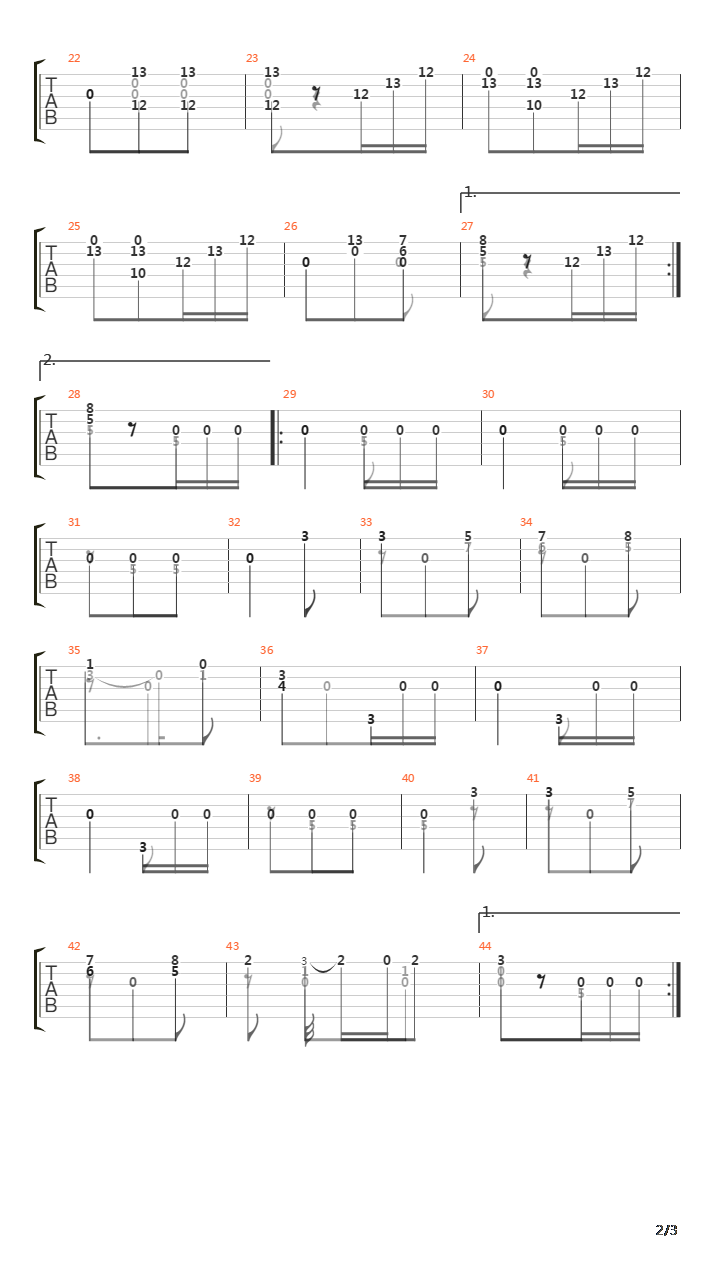 Opus 8 No 6 Waltz吉他谱