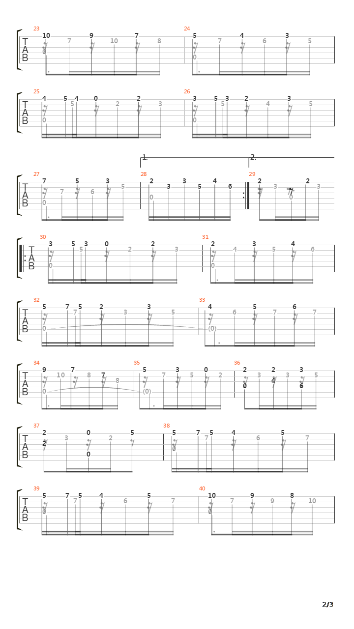 Opus 17 No 1吉他谱