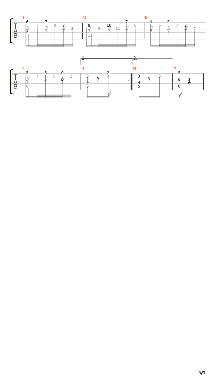 Opus 17 No 1吉他谱