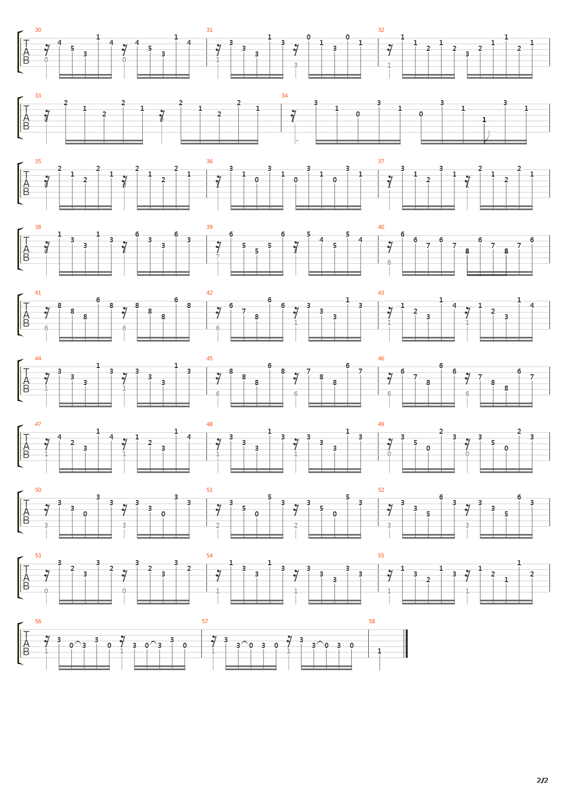 Opus 29 No 13 (Segovia Study 19)吉他谱