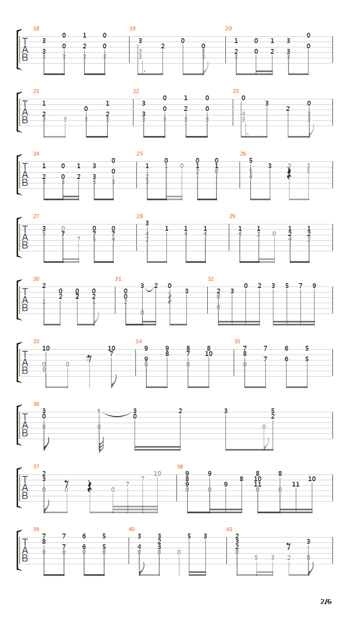 Opus 29 No 17 (Segovia Study 20)吉他谱