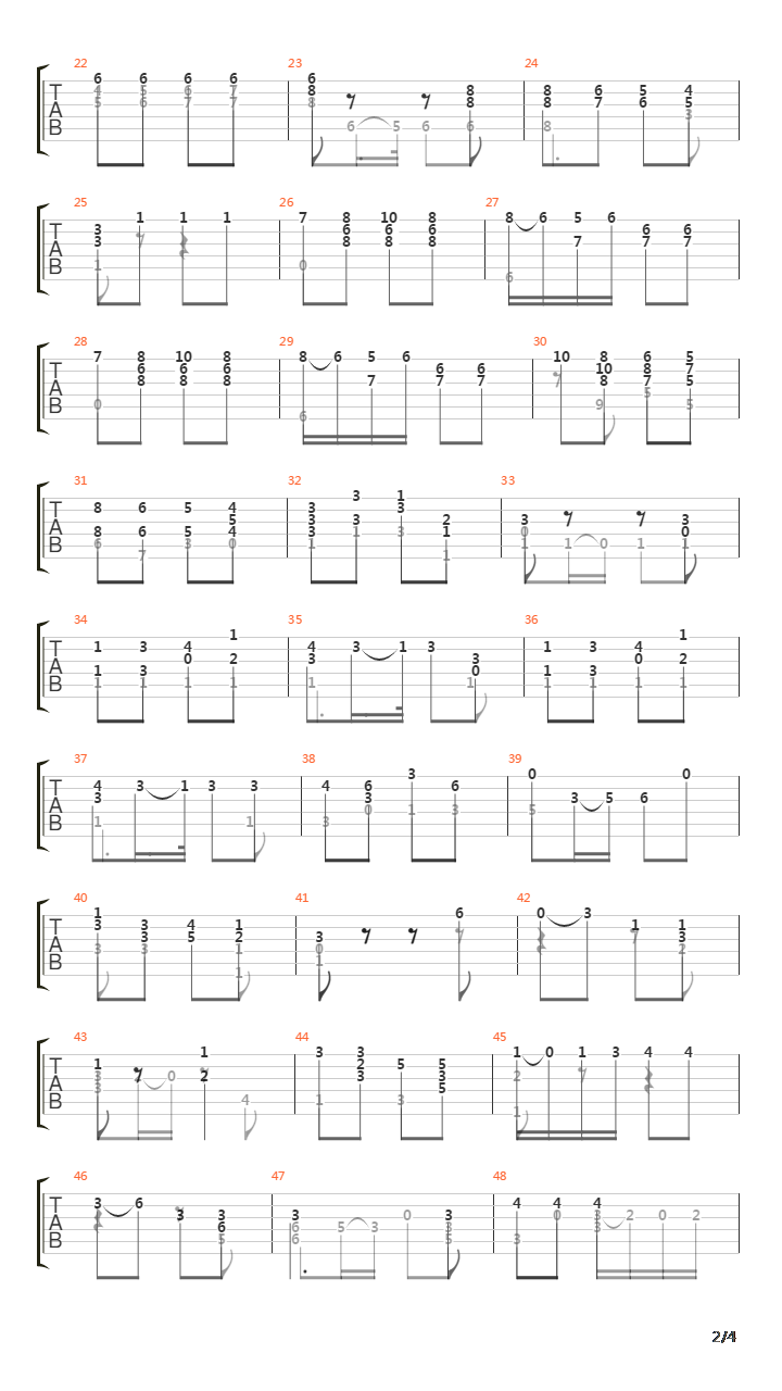 Opus 29 No 22 (Segovia Study 18)吉他谱