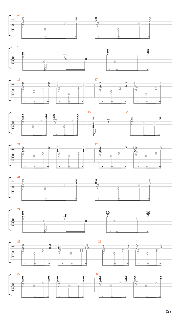 Opus 29 No 23 (Segovia Study 16)吉他谱