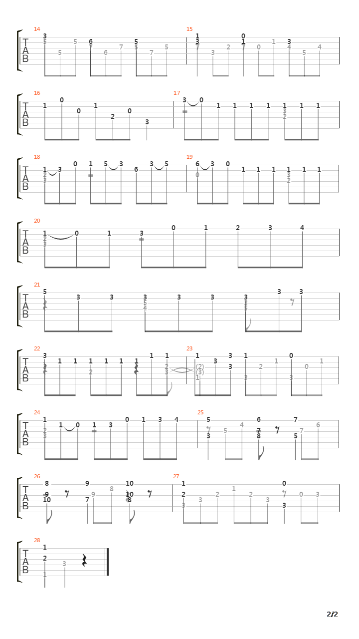 Opus 31 No 21 (Segovia Study 7)吉他谱